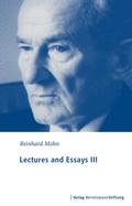 Cover: Lectures and Essays I - Verlag Bertelsmann Stiftung