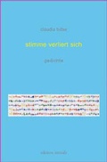 Cover: stimme verliert sich - Aumayer Druck- und Verlags Gesellschaft