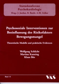 Abbildung von: Psychosoziale Interventionen zur Beeinflussung des Risikofaktors Bewegungsmangel - VAS-Verlag für Akademische Schriften