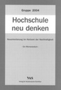 Cover: Hochschule neu denken - VAS-Verlag f&uuml;r Akademische Schriften