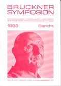 Cover: Bruckner-Symposion Linz 1993 - Musikwissenschaftlicher Verlag Wien