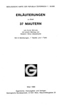 Cover: Erl&auml;uterungen zu Blatt 37 Mautern - GeoSphere Austria