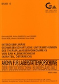 Cover: Interdisziplin&auml;re geowissenschaftliche Untersuchung des Thermalwasservorkommens von Bad Kleinkirchheim (K&auml;rnten, &Ouml;sterreich) - GeoSphere Austria