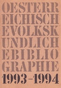 Cover: &Ouml;sterreichische Volkskundliche Bibliographie - &Ouml;sterreichisches Museum f&uuml;r Volkskunde
