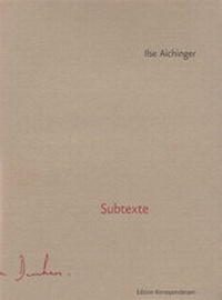 Abbildung von: Subtexte - Edition Korrespondenzen