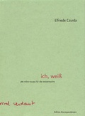 Cover: ich, wei&szlig; - Edition Korrespondenzen