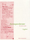 Cover: Korrespondenzen - Edition Korrespondenzen