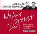 Cover: Wof&uuml;r stehst Du? CD - Antje Kunstmann Verlag