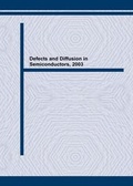 Cover: Defects and Diffusion in Semiconductors - Trans Tech