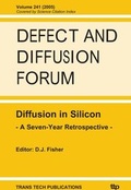 Cover: Diffusion in Silicon - Trans Tech