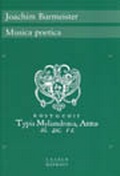 Cover: Musica poetica - Laaber-Verlag