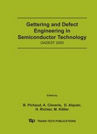 Enlarge image Cover: Gettering and Defect Engineering in Semiconductor Technology XI - Trans Tech