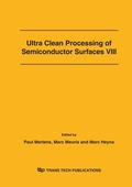 Cover: Ultra Clean Processing of Semiconductor Surfaces VIII - Trans Tech Publications Ltd