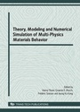 Cover: Theory, Modeling and Numerical Simulation - Trans Tech Publications Ltd