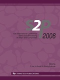 Cover: Semi-Solid Processing of Alloys and Composites X - Trans Tech Publications Ltd