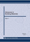 Cover: Advances in Building Materials, ICSBM 2011 - Trans Tech Publications Ltd