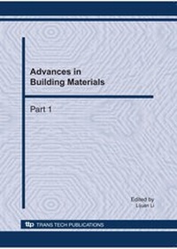 Enlarge image Cover: Advances in Building Materials, ICSBM 2011 - Trans Tech Publications Ltd