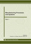 Cover: Manufacturing Processes and Systems - Trans Tech Publications Ltd