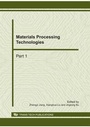 Cover: Materials Processing Technologies - Trans Tech Publications Ltd