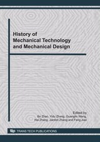 Enlarge image Cover: History of Mechanical Technology and Mechanical Design - Trans Tech Publications Ltd