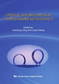 Enlarge image Cover: Advance in Ecological Environment Functional Materials and Ion Industry II - Trans Tech Publications Ltd