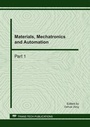 Cover: Materials, Mechatronics and Automation - Trans Tech Publications Ltd