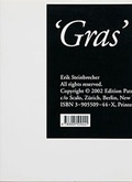 Cover: Gras - Edition Patrick Frey