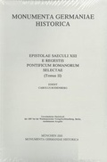 Cover: Epistolae saeculi XIII e regestis pontificum Romanorum selectae 2 - Monumenta Germaniae Historica