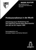 Cover: Professionalismus in der Musik - Die Blaue Eule