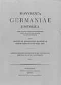 Cover: Libelli de lite imperatorum et pontificum saec. XI. et XII. conscripti - Monumenta Germaniae Historica