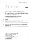 Cover: Die Implementierung globaler Marketing-Strategien in Industrieg&uuml;terunternehmen - THEXIS