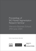 Cover: Proceedings of SIG Market Segmentation Research Seminar - THEXIS