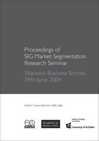 Enlarge image Cover: Proceedings of SIG Market Segmentation Research Seminar - THEXIS