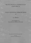 Cover: Lex Ribvaria - Monumenta Germaniae Historica