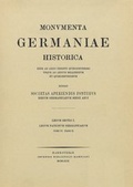Cover: Lex Salica - Monumenta Germaniae Historica