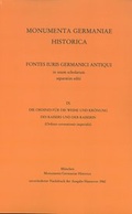 Cover: Die Ordines f&uuml;r die Weihe und Kr&ouml;nung des Kaisers und der Kaiserin - Monumenta Germaniae Historica