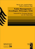 Cover: Public Management - Grundlagen, Wirkungen, Kritik - edition sigma