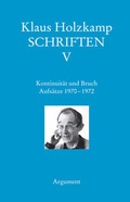 Cover: Kontinuit&auml;t und Bruch. Aufs&auml;tze 1970-1972 - Argument Verlag mit Ariadne