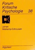Cover: Lernen - Holzkamp-Colloquium - Argument Verlag mit Ariadne