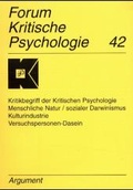 Cover: Kritikbegriff der kritischen Psychologie /Menschliche Natur und sozialer Darwinismus /Kulturindustrie /Versuchs-Personen - Argument Verlag mit Ariadne
