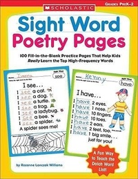 Enlarge image Cover: Sight Word Poetry Pages - Scholastic Canada Ltd