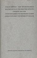 Cover: Der B&uuml;cherkarren - Wallstein