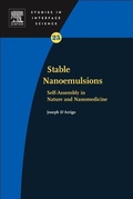 Cover: Stable-Nanoemulsions: Volume 19 - Elsevier