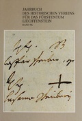 Cover: Jahrbuch des Historischen Vereins f&uuml;r das F&uuml;rstentum Liechtenstein - Historischer Verein f. d. F&uuml;rstentum Liechtenstein