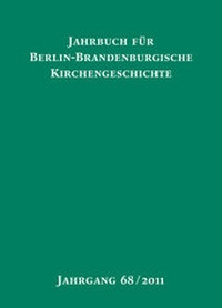 Abbildung von: Jahrbuch für Berlin-Brandenburgische Kirchengeschichte - Wichern