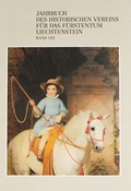 Cover: Jahrbuch des Historischen Vereins f&uuml;r das F&uuml;rstentum Liechtenstein - Historischer Verein f. d. F&uuml;rstentum Liechtenstein