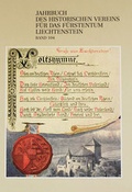 Cover: Jahrbuch des Historischen Vereins f&uuml;r das F&uuml;rstentum Liechtenstein - Historischer Verein f. d. F&uuml;rstentum Liechtenstein