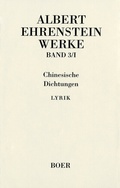 Cover: Werke III: Chinesische Dichtungen - Wallstein