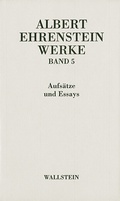 Cover: Werke V: Aufs&auml;tze und Essays - Wallstein