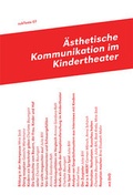 Cover: &Auml;sthetische Kommunikation im Kindertheater - Museum f&uuml;r Gestaltung Z&uuml;rich